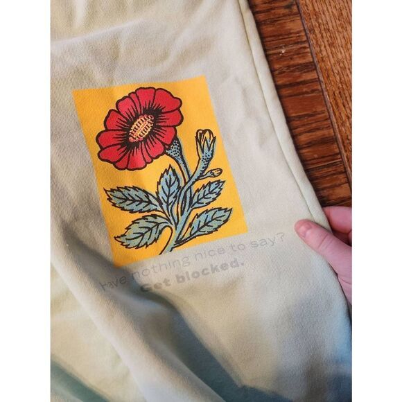 Boys Lie Get Blocked Mint Green baggy Sweatpants size Small - Picture 3 of 5